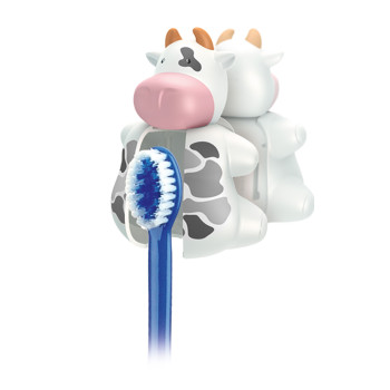 MIRADENT Kinderzahnbürstenhalter Funny Kuh